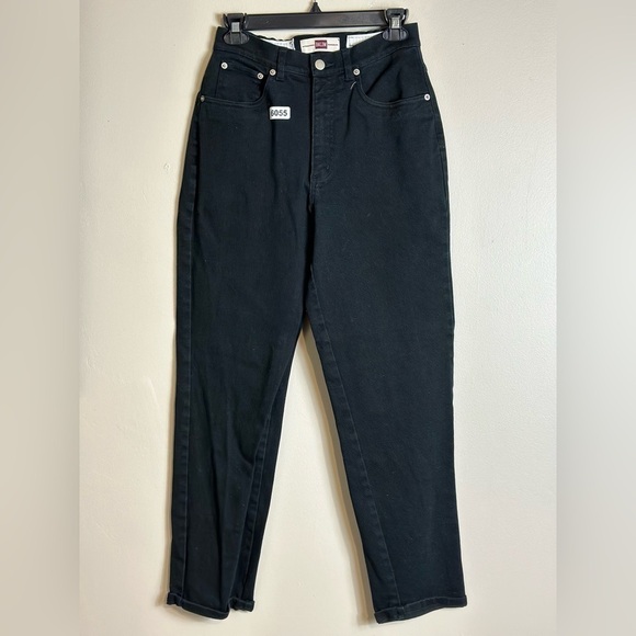 Baliw sourcing size4 black jeans 12-1/2 w 10-1/2 rise 27-1/2 inseam preowned - Picture 2 of 7